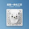 Enchufe de pared blanco G28 oculto para aire acondicionado, 16 A, cinco orificios, 10 A, con interruptor de pared