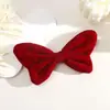 Nueva Tela Flocada Tela Flocada Decoración de Moño DIY Moño de Tela Flocada Ropa Accesorios para el Cabello Bolsas Accesorios