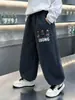 Pantalones de Forro Polar para Niños Otoño Invierno 2026 Nuevo Estilo Coreano Atractivos Ropa de Invierno para Niños Mediana a Grande Pantalones Deportivos Pantalones de Chándal Atractivos para Niños