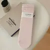 Meias Finas Vazadas Respiráveis de Cor Sólida com Renda e Babados para Mulheres, Meias de Cano Médio Doces e Modernas para Meninas