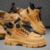 Zapatos de Trabajo para Hombre Primavera y Otoño 2025 Nuevos Transpirables Ropa de Trabajo para Obra Zapatos de Seguridad Martin Zapatos de Hombre de Moda Comercio Exterior Transfronterizo
