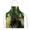 Saia com Atmosfera de Terror de Halloween Padrão de Caveira Manchas de Sangue Sem Mangas Decote Halter Avental Anti-Sujeira Cozinha Assar