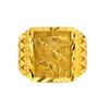 Anillo Atmosférico para Hombre Oro Arena Águila Latón Chapado en Oro Imitación Oro Anillo Ajuste de Apertura Anillo Gran Imagen