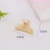 Horquilla pequeña rota para mujer, sencilla, combinable con todo, para la cola de caballo, para la ducha, con pinza para el flequillo, con pinza para la parte superior y la parte trasera de la cabeza.