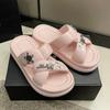 Sandalias de exterior para mujer, nuevas sandalias de EVA con suela suave y doble tira, suela gruesa, transpirables, para ir de compras y a la moda.