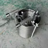 Tubo de Bobina de Acero Inoxidable SUS304 Evaporador Flujo de Agua Flujo de Aceite Tubo de Enfriamiento Reemplazo Tubo de Cobre Intercambiador de Calor Enfriamiento Tubo Frío