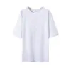Nova Camiseta Branca de Verão 2026 com Estampa de Corações, Gola Redonda, Manga Curta para Mulheres, Fashion, Versátil, Design Solto, Camiseta Tendência