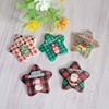 Novos acessórios de resina de Natal, lindos, xadrez, estrela de cinco pontas, faça você mesmo, grampo de cabelo, geladeira, telefone, concha, acessórios de decoração