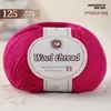 Fio de lã misturada, fio de espessura média-fina para tricô à mão, fio 212 para cachecóis, suéteres e pantufas DIY de tricô.