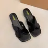 Lindas Chinelas de Salto Anabela em Formato de H para Mulheres, Adequadas para Uso Externo, Férias de Verão na Praia 2026, Sandálias Estilo Fada com Bico Quadrado Francês