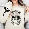 Sudadera Transfronteriza Nueva Sudadera de Doble Cara Academia de Guerra Basgiath Sudadera del Cuarto Ala Libro Volador con Pergamino Talla Europea