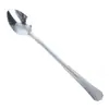 Cuchara para Hielo de Acero Inoxidable Cuchara China para Mezclar de Mango Largo Cuchara para el Hogar Creativa Espesada Cuchara para Pastel y Postre Cuchara para Café