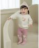 Leggings de Veludo Quente para Bebê Menina Outono com Aplicação no Coração Calças de Veludo para Meninas Inverno Calças de Bebê Recém-nascido Inverno