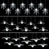 Luces de Cadena para Techo de Boda Pájaros Luminosos Acrílicos Hojas de Arce Grullas de Origami Luces Colgantes Arreglo de Boda Decoración de Ventana