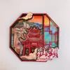 Imanes de Nevera Culturales y Creativos de Chaozhou, Shantou y Chaozhou, Souvenirs Turísticos del Pequeño Parque de la Isla Nanzhou, Imanes de Nevera de Chaozhou, Pastel de Durazno Rojo