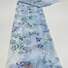 Tela de Malla con Lentejuelas y Bordado de Cuentas Flores Hojas Grandes Estilo Chino Tela Bordada En Stock para Vestidos de Noche Vestidos Qipao
