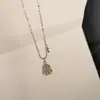 Nuevo Collar de Calabaza Brillante Estilo Chino para Mujer, Cadena para Clavícula de Moda de Venta Caliente, Cadena de Cuello para Clavícula de Lujo Ligero de Moda