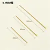 Aguja en forma de T Aguja de Cabeza Plana Aguja T Cobre Chapado en Oro Real de 14K Conexión Básica DIY Joyería Hecha a Mano Pendientes Pendientes Accesorios Material
