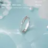 Anillo Original de Plata Pura S999 Estrella Sueño Mariposa Estrella de Cuatro Puntas Mariposa Anillo de Pareja Anillo de Atmósfera Joyería de Mano Dropshipping