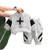 Conjunto de Ropa de Otoño para Niños Modelo 2026 Ropa de Primavera y Otoño Ropa para Bebés y Niños Sudadera con Media Cremallera y Estrellas Conjunto Moderno de Dos Piezas para Bebé