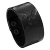 Pulsera de Hombre Estilo Punk de Moda Europea y Americana con Diseño Simple Creativo y Patrón Repujado Vintage Pulsera Ancha de Cuero