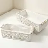 Caixa de armazenamento de mesa transfronteiriça personalizada, cesta de armazenamento de corda de algodão, cesta de armazenamento trançada, cesta para chaves e itens diversos, cesta organizadora de cosméticos