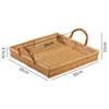 Cesta de sobremesa de frutas criativas quadradas tipo rattan Prato de frutas secas de estilo europeu prato de lanche doméstico cesta de bandeja de chá da tarde de doces