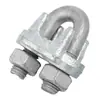 Abrazadera de Cable de Acero Inoxidable 304 Hebilla en U de Bloqueo Cierre Galvanizado por Inmersión en Caliente Bloqueo de Cable de Acero M5M6M8M10M12