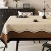 Mantel estilo vintage, lavable, impermeable, a prueba de aceite, cubierta para mesa de comedor, nuevo modelo 2026, lujo ligero, cubierta de alta gama estilo francés para mesa de café