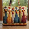 2026 Nueva Serie Transfronteriza de Pollo Estampado Digital Bolso Tote Acolchado de Hombro de Moda