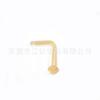 Jiang Ti Clavo de Nariz de Vidrio de Titanio F136 Varilla S Varilla L Varilla Recta Transfronterizo Aleación de Titanio G23 Joyería para Perforación Corporal Pendientes