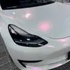 Polvo de Diamante Blanco para Mascotas, Calcomanía de Modificación de Cuerpo Completo Perlada, Película de Coche de Alto Brillo, Película para Envolver el Coche