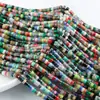 2X4Mm Color Mixto Espaciador Piedra Natural Color Mixto Cuentas de Ábaco Cilíndricas Cuentas Sueltas Cuentas de Rueda Cuentas Espaciadoras Cuentas Planas DIY