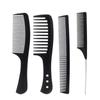 Conjunto de Pentes de Cabelo Resistentes a Altas Temperaturas da Fábrica Amazon Pente de Corte de Cabelo de Fibra de Carbono Pente de Maçã Pente de Barbeiro Espessado Ultra-fino