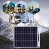 Panel Solar de 10W Impermeable Portátil Cargador de Panel Solar USB Dual 5W Generación de Energía para Camping al Aire Libre También