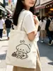 Bolsas de lona personalizadas, con diseños de caricaturas, hechas de tela de algodón, adecuadas para publicidad corporativa, regalos promocionales y como bolsas de hombro para estudiantes