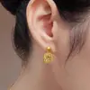 Conjunto de Collar con Cubos de Azúcar Triturado Hielo Brillante Mismo Estilo de la Joyería Shui Bei para Mujer Pulsera de Moño Cepillado Pendientes Joyería