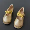 Zapatos de Princesa para Niñas 2026 Modelo Nuevo de Primavera Zapatos Mary Jane con Lazo de Cuero para Niños Zapatos Individuales para Niñas Pequeñas Comercio Exterior al por Mayor