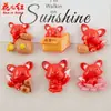 Serie de Zorros de Dibujos Animados Brillantes Accesorios de Resina de Pegamento de Crema Hechos a Mano Adornos para el Cabello Colgantes Decoraciones para Funda de Teléfono