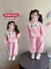 Conjunto de Ropa para Niñas Primavera y Otoño 2026 Nueva Moda Ropa de Otoño para Niños Conjunto de Dos Piezas Súper Lindo para Bebés