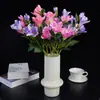 Flores de Gladiolos Artificiales para Decoraciones de Boda, Arreglos Florales, Decoración de Salón de Bodas, Flores Falsas para Decoración del Hogar, Arte Floral, Lirios Extranjeros