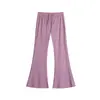 Pantalones Acampanados para Mujer Tallas Grandes 100 kg Nuevos de Verano Finos de Cintura Alta Adelgazantes Secado Rápido Protección Solar Pantalones Deportivos
