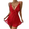 Ropa Interior Sexy Europea y Americana Transfronteriza de Comercio Exterior Camisón, Camisón para Mujer con Tirantes, Vestido Sexy Sexy de Malla de Encaje Hueco, Directo de Fábrica