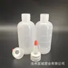 Los fabricantes suministran botella de plástico tie-dye de 4 oz botella de boca puntiaguda botella de plástico para exprimir salsa botella de salsa de tomate de 8 oz botella de pegamento de 6 oz