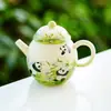 Tetera Qichun Panda - Juego de Té Cerámico Doméstico para una Persona con Filtro, Alto Valor Estético, Especializado para la Preparación de Té