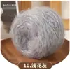 Cebola dourada, lã maohair, bola de lã tecida à mão 50g fio banhado a ouro, seda brilhante tecida à mão, bola de lã média e grossa