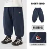 Calça Esportiva Longa para Meninos Calça de Moletom de Seda de Leite Estilo Outono Primavera Roupas Infantis para Crianças de 1 a 3 Anos Moda Outono
