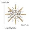 Broche de aleación exquisita con diamantes de imitación para ocho hombres, con temperamento que combina con todo, para traje de mujer, ramillete, alfiler de joyería