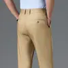 Pantalones Casuales Nuevos Primavera/Verano 2025, Pantalones de Vestir Elásticos de Pierna Recta, Versátiles Resistentes a las Arrugas de Color Sólido Largos, Disponibles al por Mayor