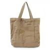 Bolso de hombro simple de color liso casual, bolso de mano versátil ligero, bolso tote ins, bolsa de almacenamiento para estudiantes, commuters, tutorías